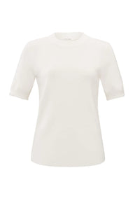 YAYA  - Knitted Top - Ivory White