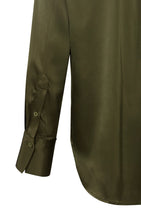 Load image into Gallery viewer, YAYA - Satin Shirt Top - Dark Army Green
