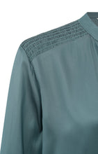 Load image into Gallery viewer, YAYA - Satin Top - Stormy Weather Blue
