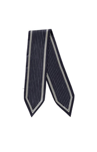 YAYA - Scarf with Fine Stripes - Inkwell Blue Dessin