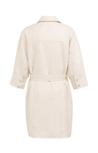 Load image into Gallery viewer, YAYA - Short Linen Shirt Dress - Cloud Creme White
