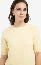 Load image into Gallery viewer, YAYA - Soft Short Sleeve Sweater - Reed Yellow Melange
