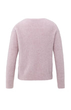 Load image into Gallery viewer, YAYA - Soft V Neck Sweater - Cloud Gray Purple
