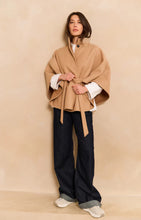 Load image into Gallery viewer, YAYA - Soft Woven Poncho - Light Camel Melange
