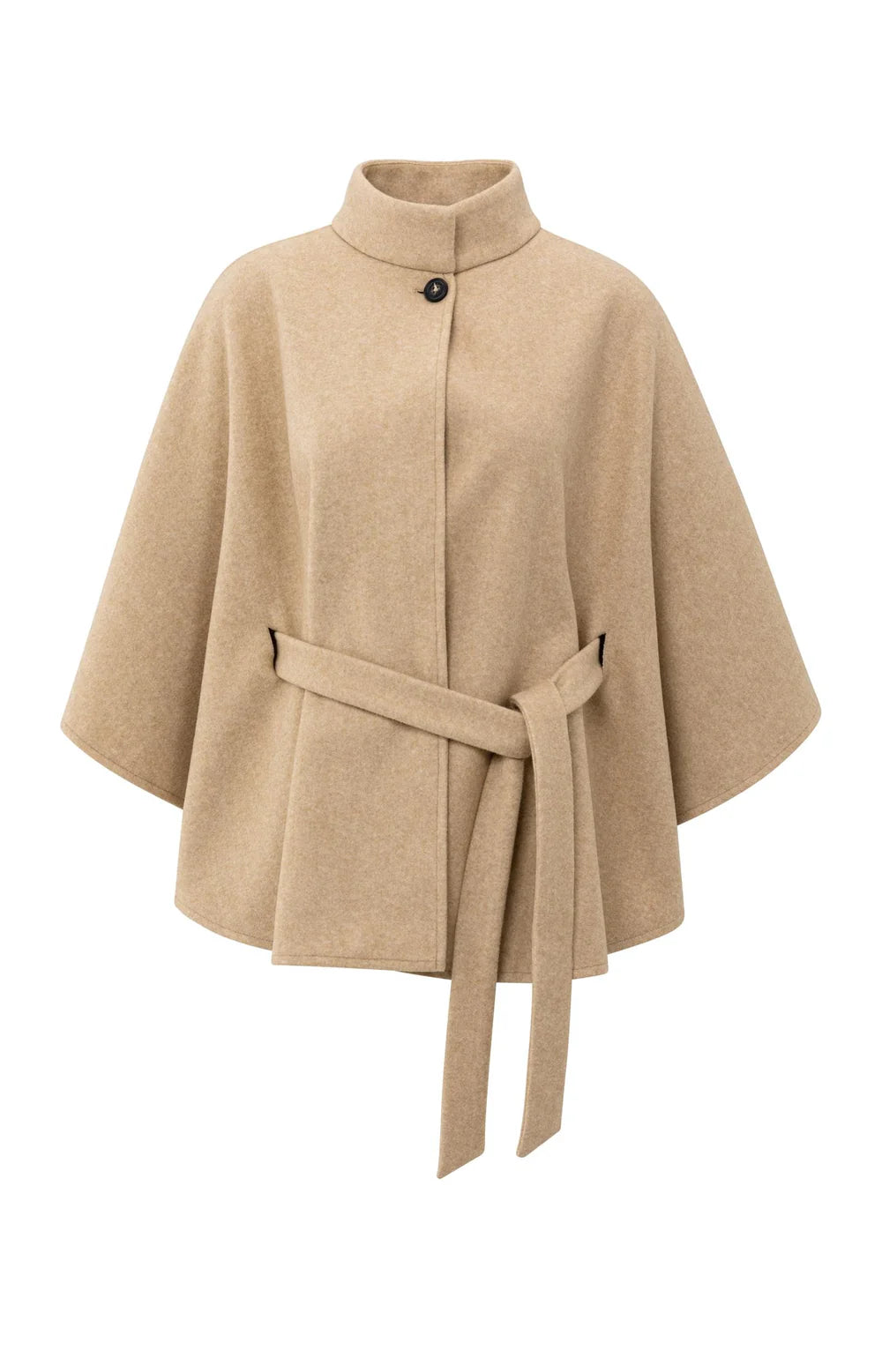 YAYA - Soft Woven Poncho - Light Camel Melange