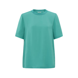 YAYA - Soft Woven Tee - Lagoon Blue