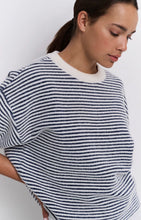 Load image into Gallery viewer, YAYA - Striped Fluffy Sweater - Off White
