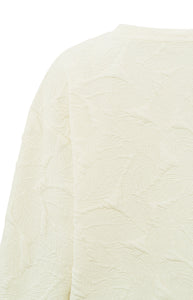 YAYA - Structured Sweater - Ivory White
