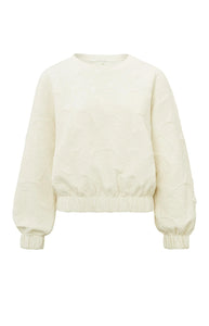 YAYA - Structured Sweater - Ivory White