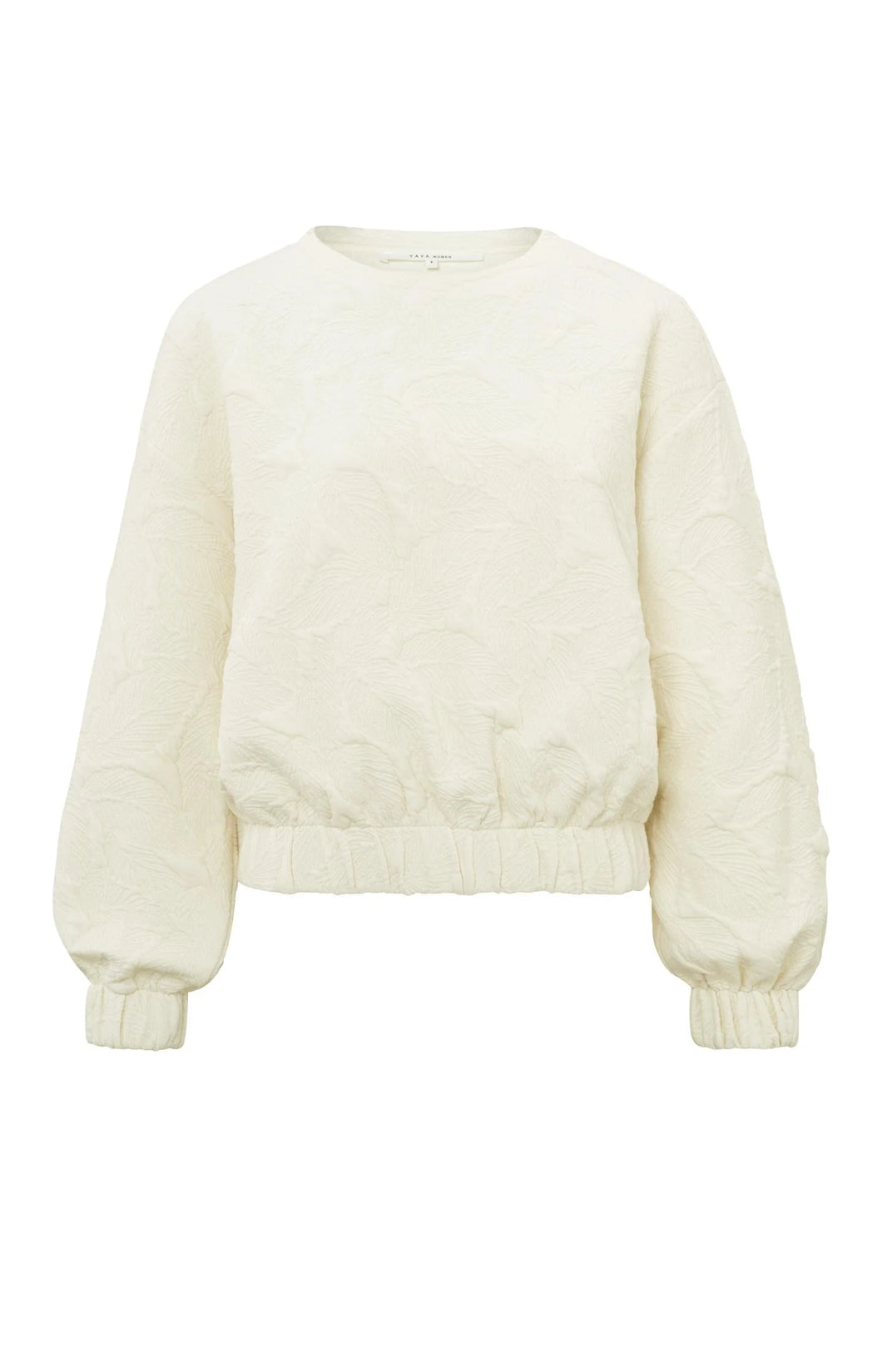 YAYA - Structured Sweater - Ivory White