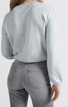 Load image into Gallery viewer, YAYA - Corded Hem Sweater - Blue Melange
