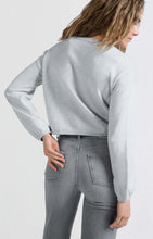 Load image into Gallery viewer, YAYA - Corded Hem Sweater - Blue Melange
