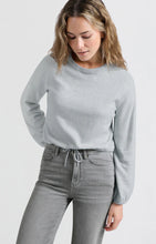 Load image into Gallery viewer, YAYA - Corded Hem Sweater - Blue Melange
