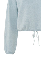 Load image into Gallery viewer, YAYA - Corded Hem Sweater - Blue Melange
