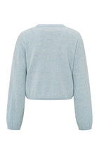 Load image into Gallery viewer, YAYA - Corded Hem Sweater - Blue Melange
