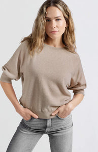 YAYA - Raglan Sleeve Sweater - Dusty Pink Melange