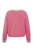 Load image into Gallery viewer, YAYA - Colour Contrast Sweater - Morning Glory Pink
