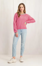 Load image into Gallery viewer, YAYA - Colour Contrast Sweater - Morning Glory Pink
