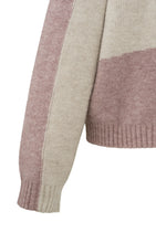 Load image into Gallery viewer, YAYA - Zip Neck Sweater - Mauve Pink Dessin

