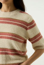 Load image into Gallery viewer, Garcia - Short Sleeve Stripe Jumper - Whitecap
