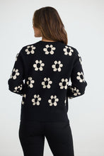 Load image into Gallery viewer, Brave &amp; True - Flower Sweater - Black
