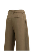 Load image into Gallery viewer, YAYA - Woven Barel Leg Trouser with Pleats - Teak Brown
