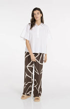 Load image into Gallery viewer, YAYA - Woven Print Pants -  Chocolate Martini Brown Dessin
