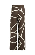 Load image into Gallery viewer, YAYA - Woven Print Pants -  Chocolate Martini Brown Dessin
