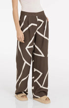 Load image into Gallery viewer, YAYA - Woven Print Pants -  Chocolate Martini Brown Dessin
