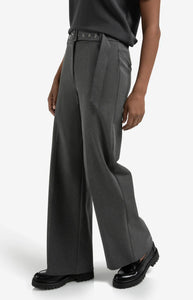 YAYA - Woven Trousers - Anthracite Melange