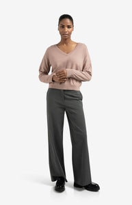 YAYA - Woven Trousers - Anthracite Melange