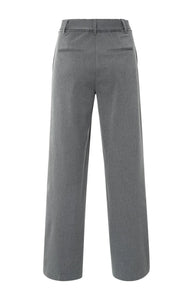 YAYA - Woven Trousers - Anthracite Melange