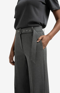 YAYA - Woven Trousers - Anthracite Melange