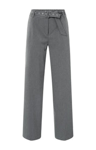 YAYA - Woven Trousers - Anthracite Melange