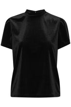 Load image into Gallery viewer, Ichi Levanny Short Sleeve Top ~ Black
