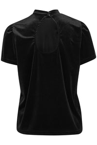Ichi Levanny Short Sleeve Top ~ Black
