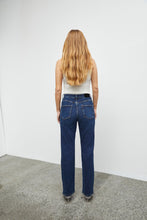 Load image into Gallery viewer, PULZ - Liva - Straight Leg Jeans - Dark Blue
