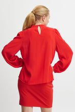 Load image into Gallery viewer, ICHI Cellani Blouse ~ Poppy Red
