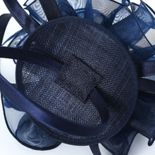 Load image into Gallery viewer, Navy Fascinator
