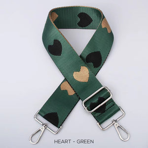 Bag Strap ~ Green Heart