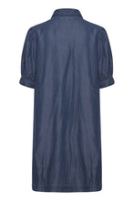 Load image into Gallery viewer, ICHI - Lambray Dress - Dark Blu
