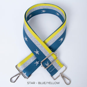 Bag Strap - Blue & Yellow Star