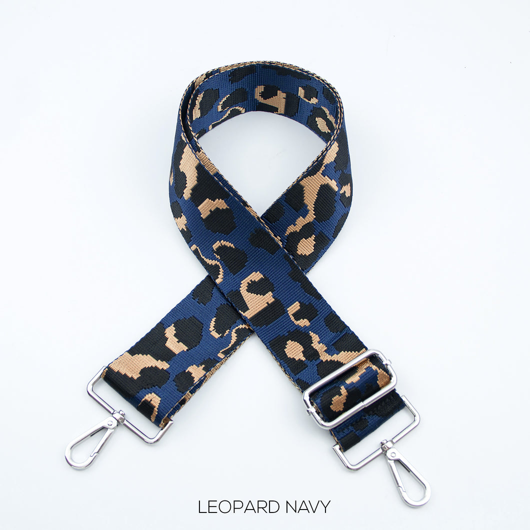 Bag Strap - Navy Leopard