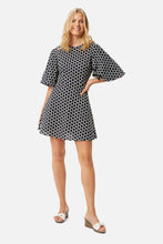 Load image into Gallery viewer, Traffic People Navy &amp; White Misty Dress
