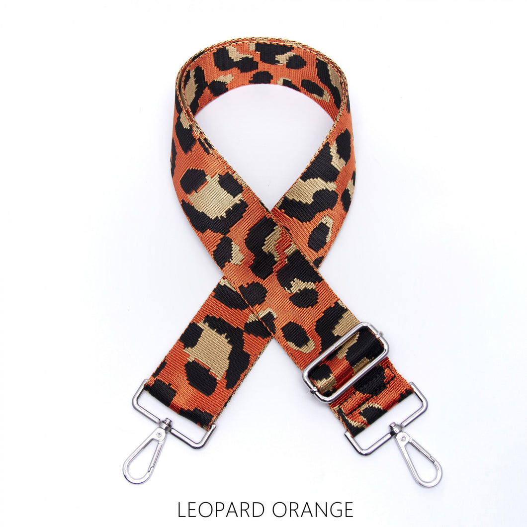 Bag Strap - Orange Leopard