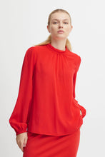 Load image into Gallery viewer, ICHI Cellani Blouse ~ Poppy Red
