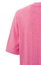 Load image into Gallery viewer, Yaya V Neck Mid Sleeve Sweater ~ Cosmos Pink Melange

