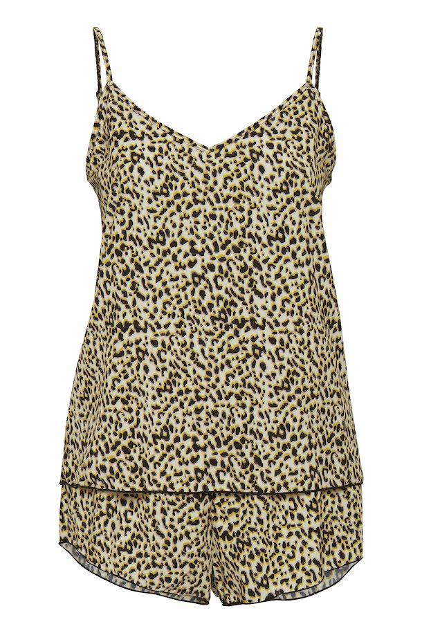 ICHI Julian Animal Print Sleepwear Set Cami Vest Shorts
