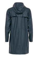 Load image into Gallery viewer, ICHI Tazi Raincoat ~ Navy Total Eclipse
