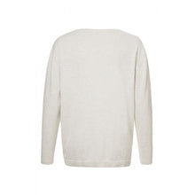 Load image into Gallery viewer, YAYA - V Neck Sweater - Light Grey Melange
